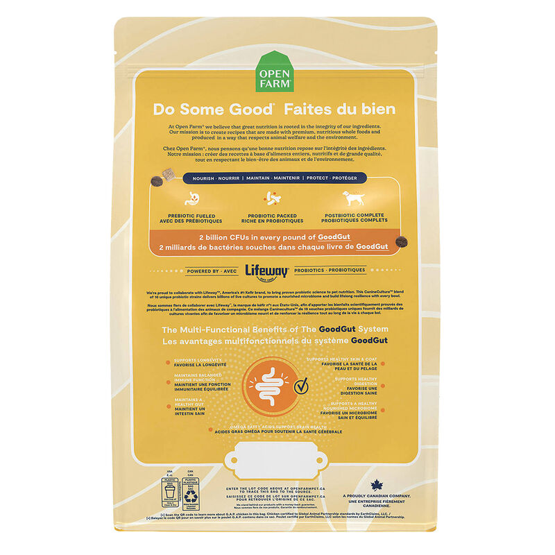 Open Farm, GoodGut Harvest Chicken Recipe - Dry Dog Food image number null