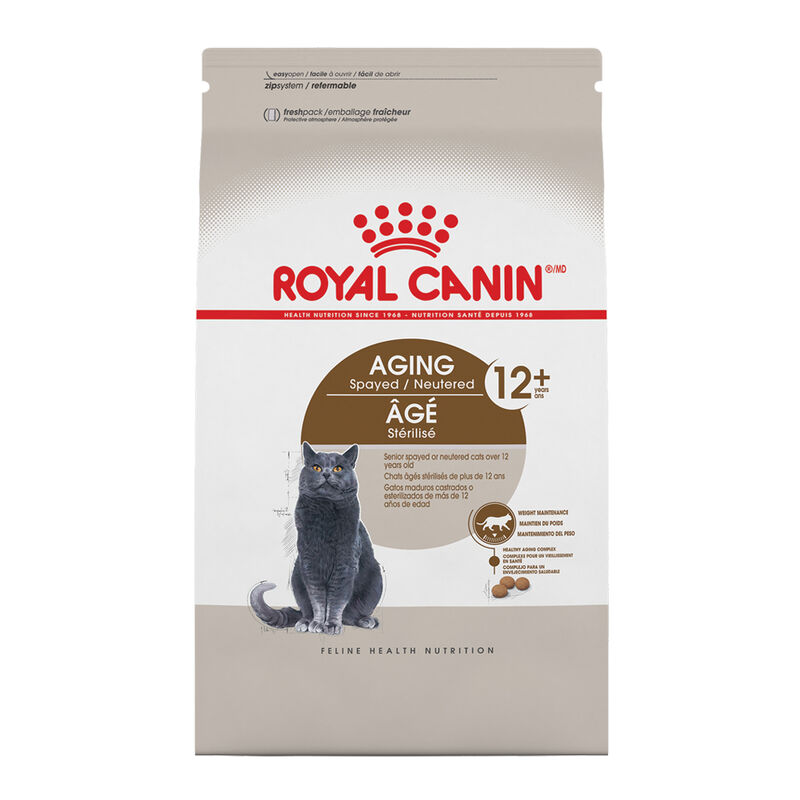 Royal Canin, Feline Health Nutrition Aging Spayed / Neutered 12+ Dry Adult - Dry Cat Food image number null