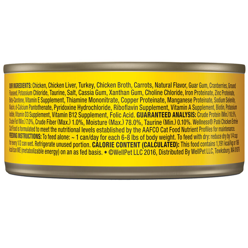 Wellness, Canned Cat Food, Complete Health, Chicken - Wet Cat Food image number null