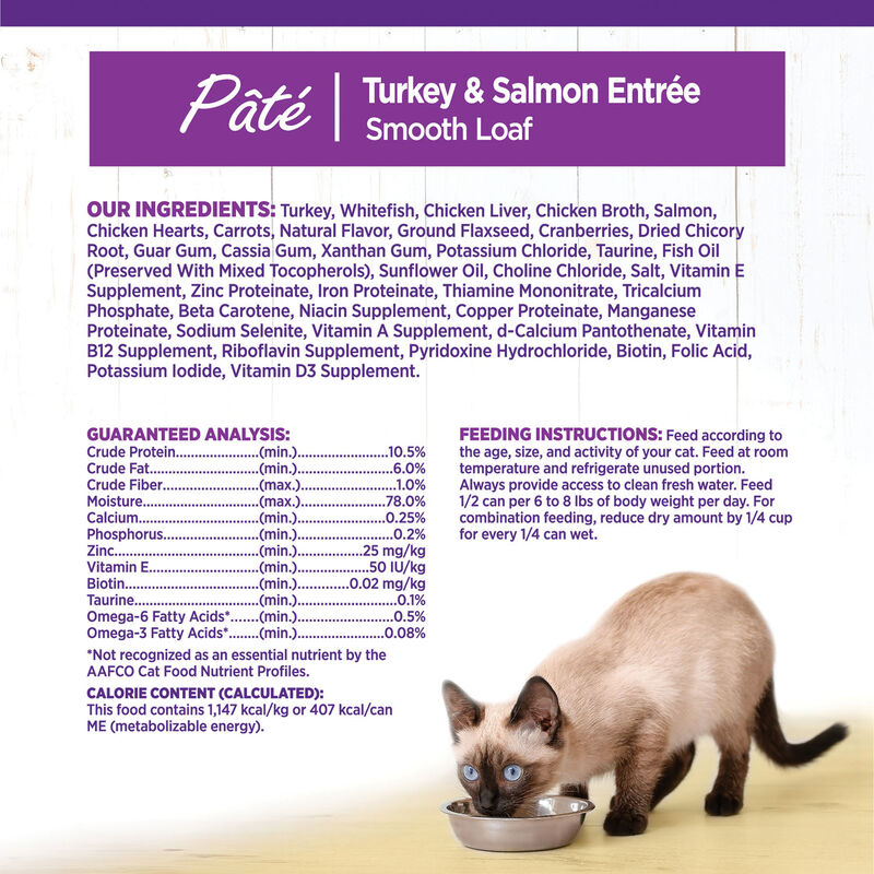 Wellness, Canned Cat Food, Complete Health, Turkey & Salmon - Wet Cat Food image number null