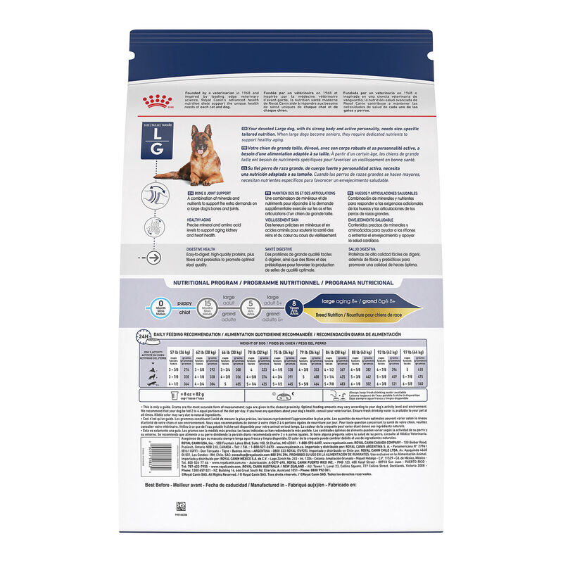 Royal Canin, Size Health Nutrition Large Aging 8+ - Dry Dog Food image number null