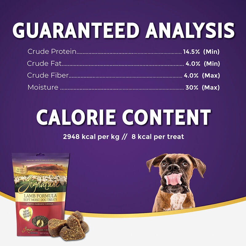 Zignature, Soft Moist Treats - Limited Ingredient - Grain Free - Lamb - 113 g image number null