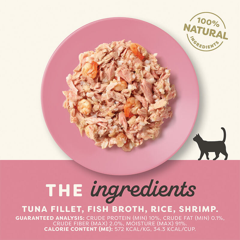 Applaws, Pot, Feline Adult - Tuna Fillet w/ Shrimp- 60 g - Wet Cat Food image number null