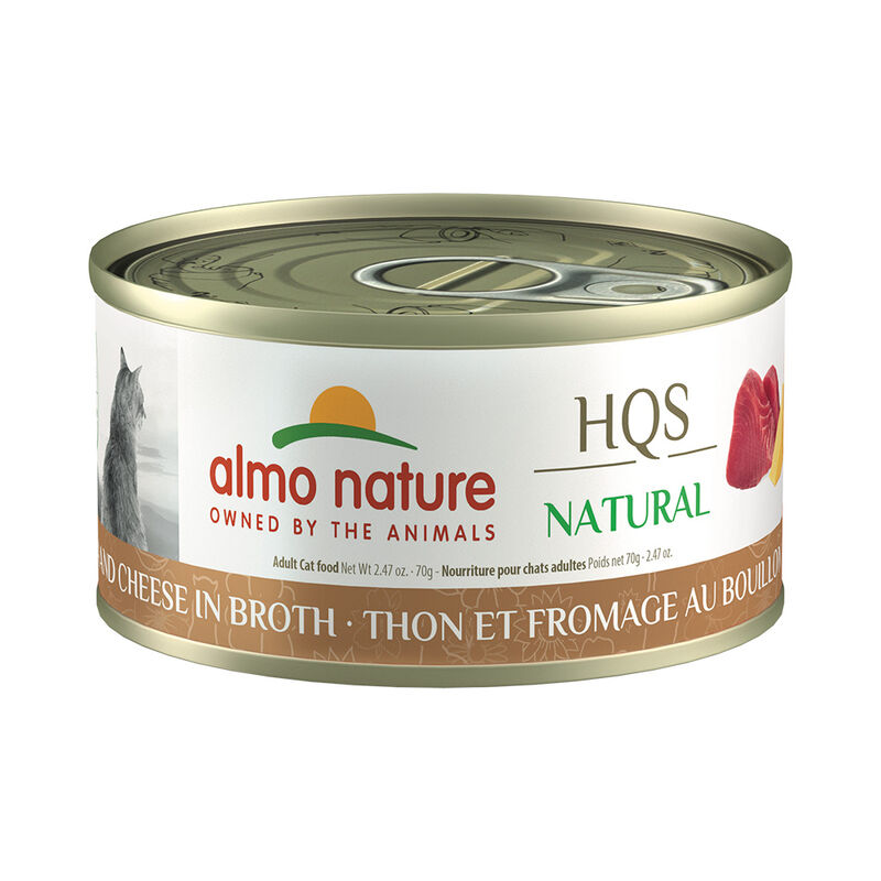 Almo Nature, Can Feline Adult - Tuna & Cheese in Broth - 2.5 oz - Wet Cat Food image number null