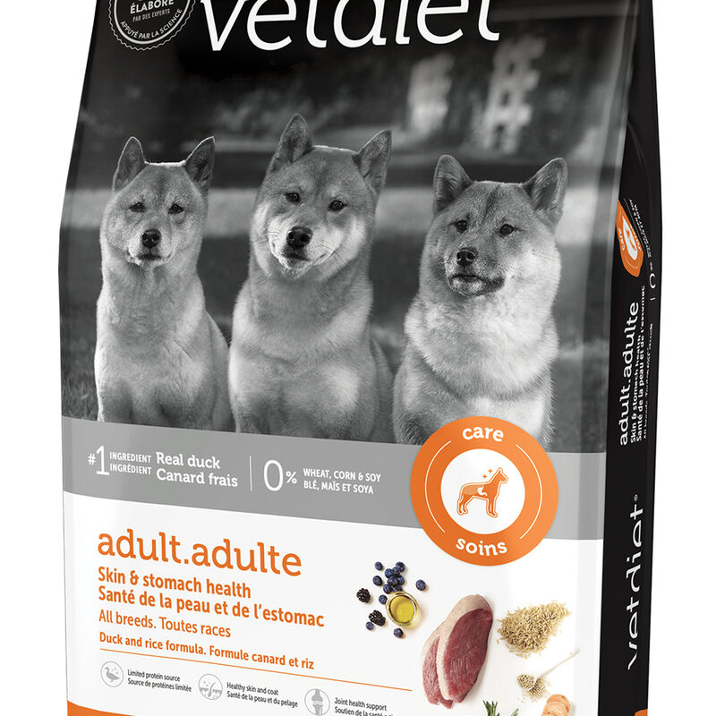 Vetdiet, Adult - Skin & Stomach Health - Duck & Rice - Dry Dog Food image number null