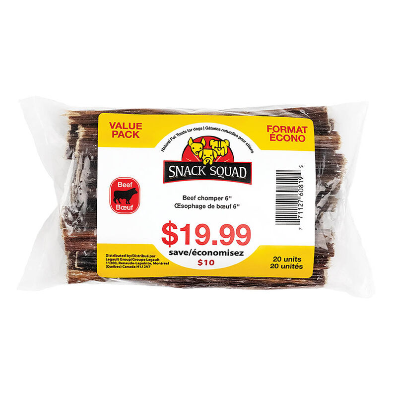 Snack Squad, Beef Chomper - 6" - 20 pk image number null