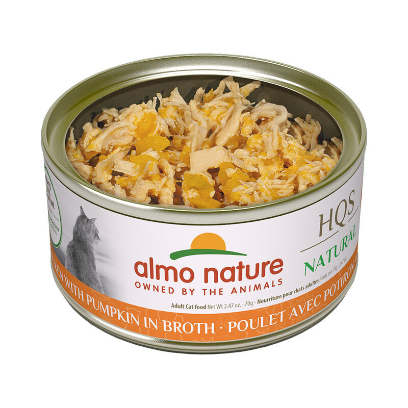 Almo Nature, Can Feline Adult - Chicken & Pumpkin in Broth - 2.5 oz - Wet Cat Food image number null