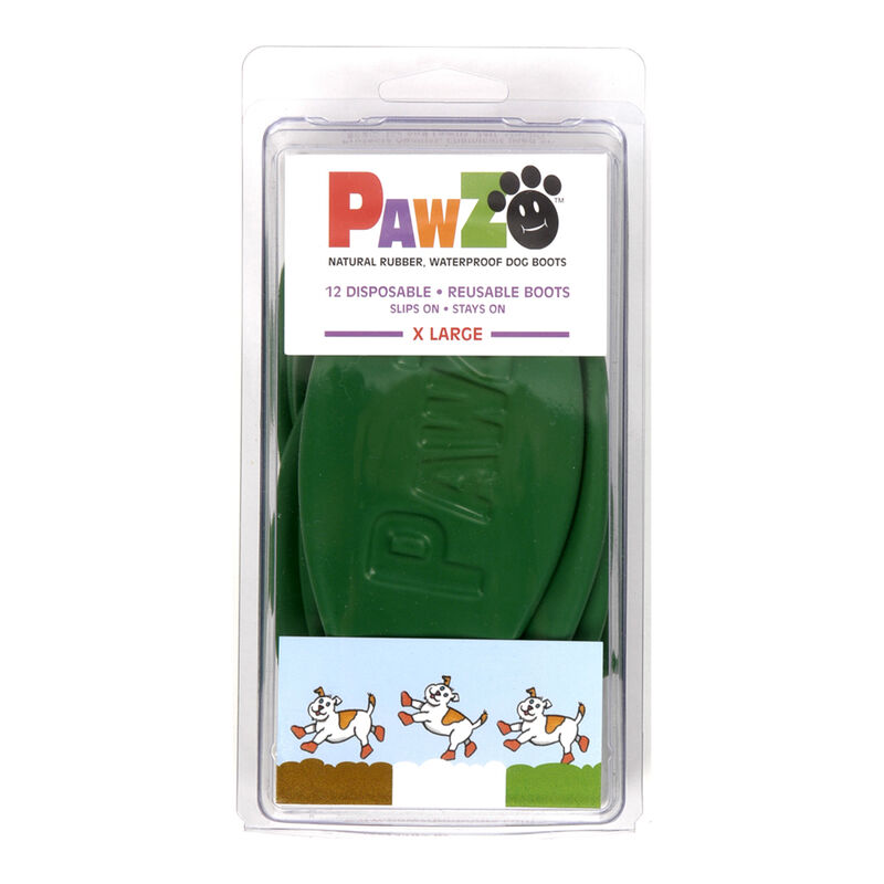 Pawz, Dog Boots - Green - X-Large image number null
