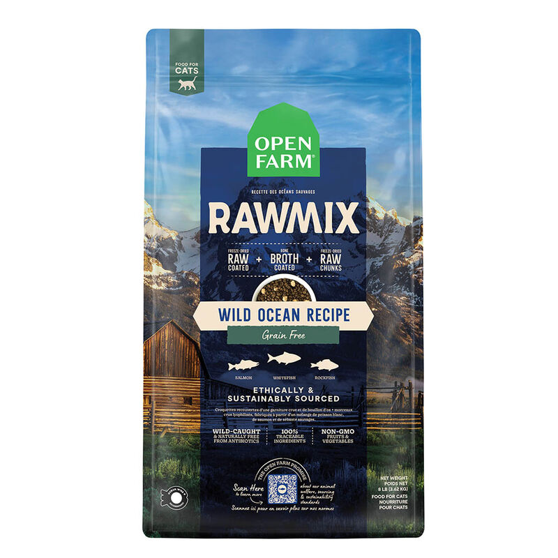 Open Farm, Feline Adult -  RawMix GF Wild Ocean - Dry Cat Food image number null