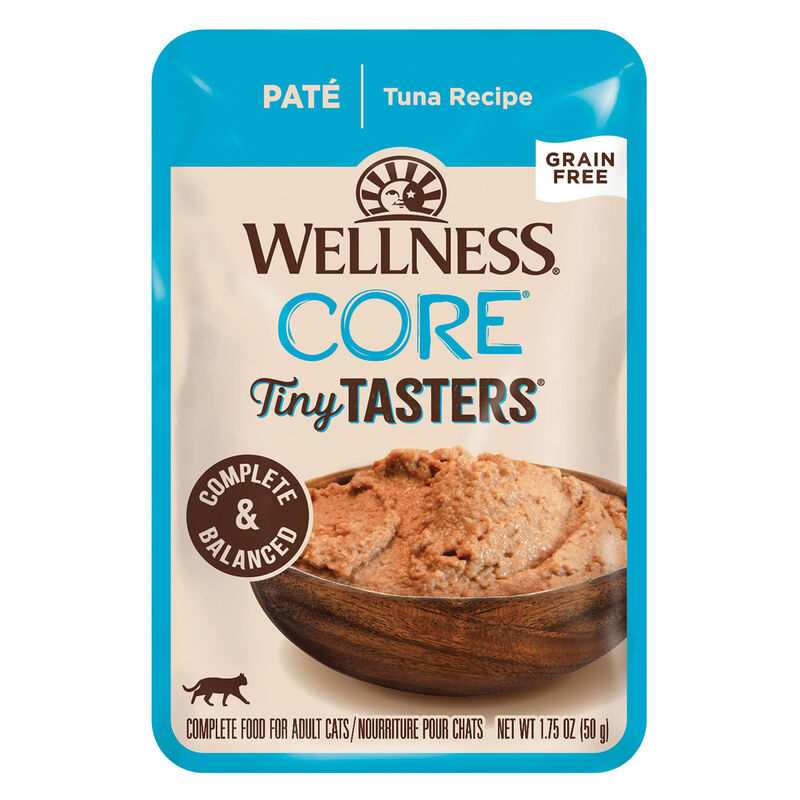 Wellness, Pouch, Feline Adult - Core Tiny Tasters - Tuna - 50 g - Wet Cat Food image number null