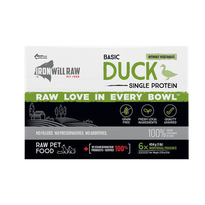 Iron Will Raw, Basic, Duck - 2.72 kg