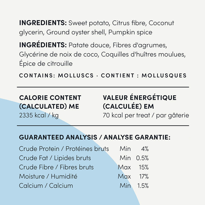 Crumps' Naturals, Pumpkin Spice Plaque Buster - 10pk - Dog Treat image number null