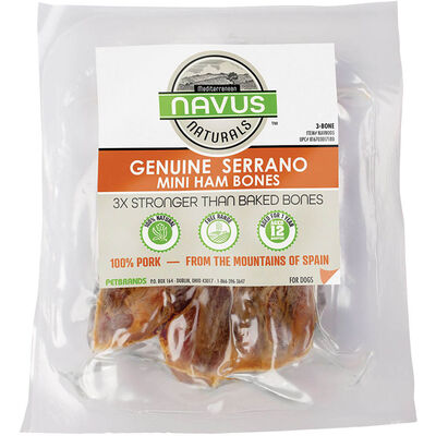 Navus Naturals, Serrano Ham Bone - Mini - 3 pk