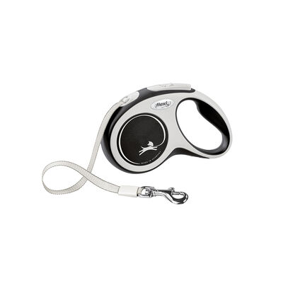 Flexi, Comfort Tape Leash - Grey - 5 m