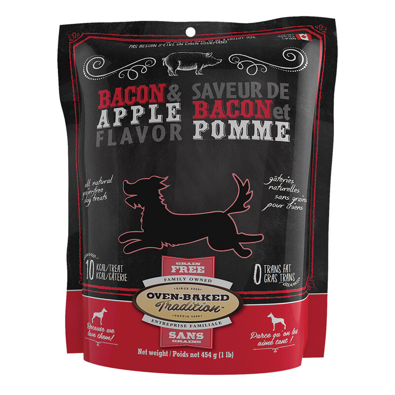 Oven Baked, GF Treats Bacon & Apple - Dog Treats image number null