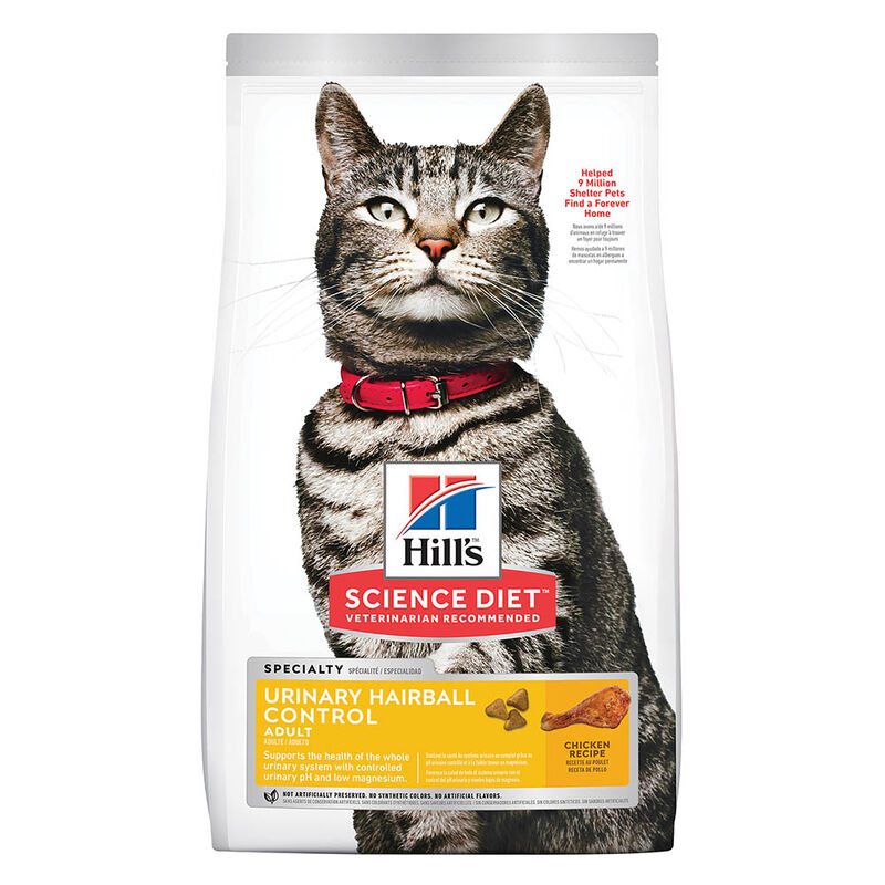 Science Diet, Adult Urinary & Hairball Control Chicken Recipe  - Dry Cat Food image number null