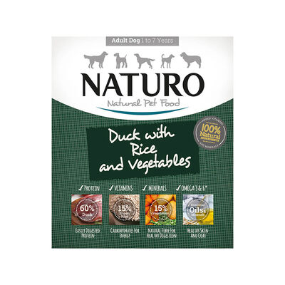Naturo, Adult - Duck & Rice w/ Veg - 400 g