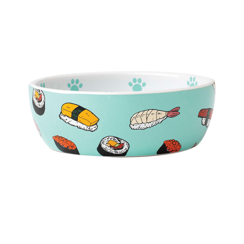 PetRageous, Sushi Time Saucer - Blue - 2.5 oz image number null