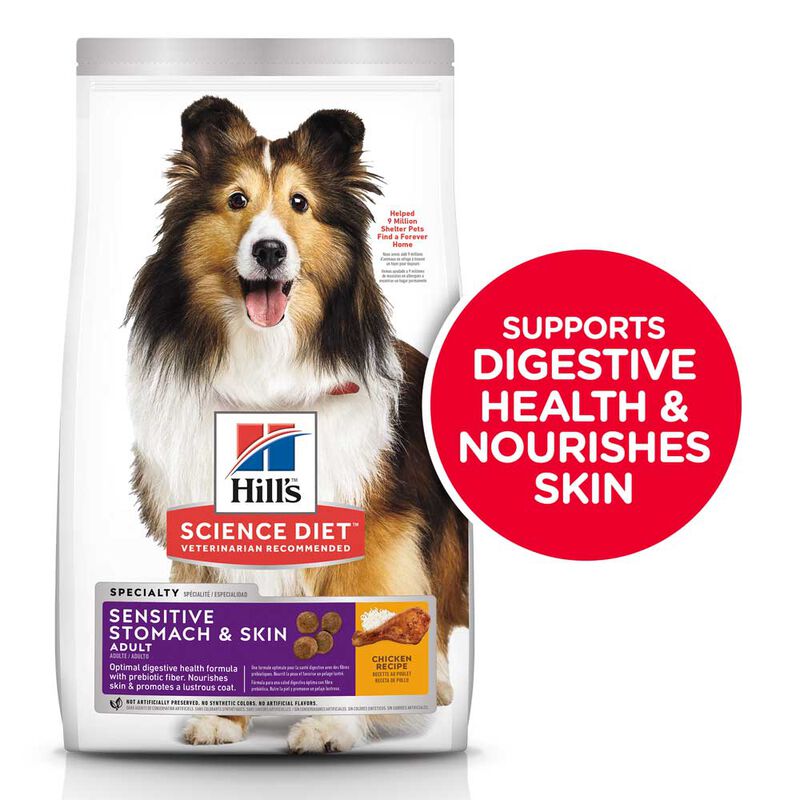 Science Diet, Adult Sensitive Stomach & Skin Chicken Recipe Dry Dog Food - Dry Dog Food image number null