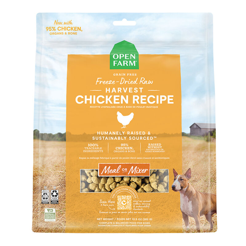 Open Farm, Harvest Chicken Freeze Dried Raw Dog Food - Freeze Dried Dog Food image number null