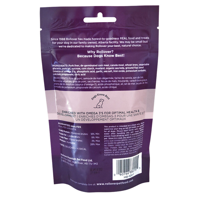 Rollover, Mini Bites, Omega 3 Enriched Treat - 100 g image number null