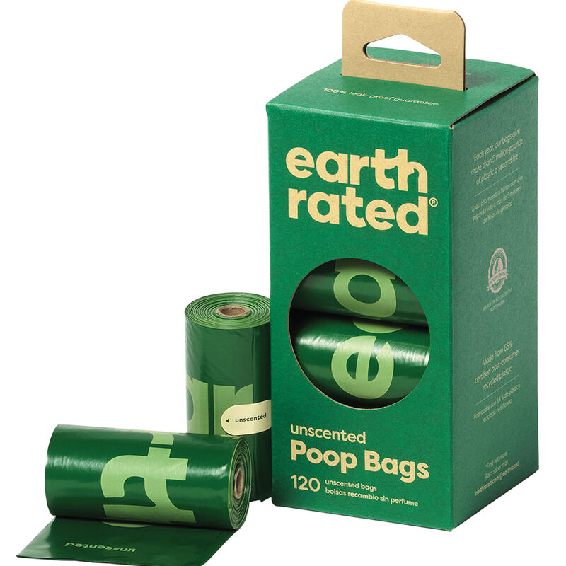 Earth Rated, PoopBags Unscented Refill Rolls - 120 Ct image number null