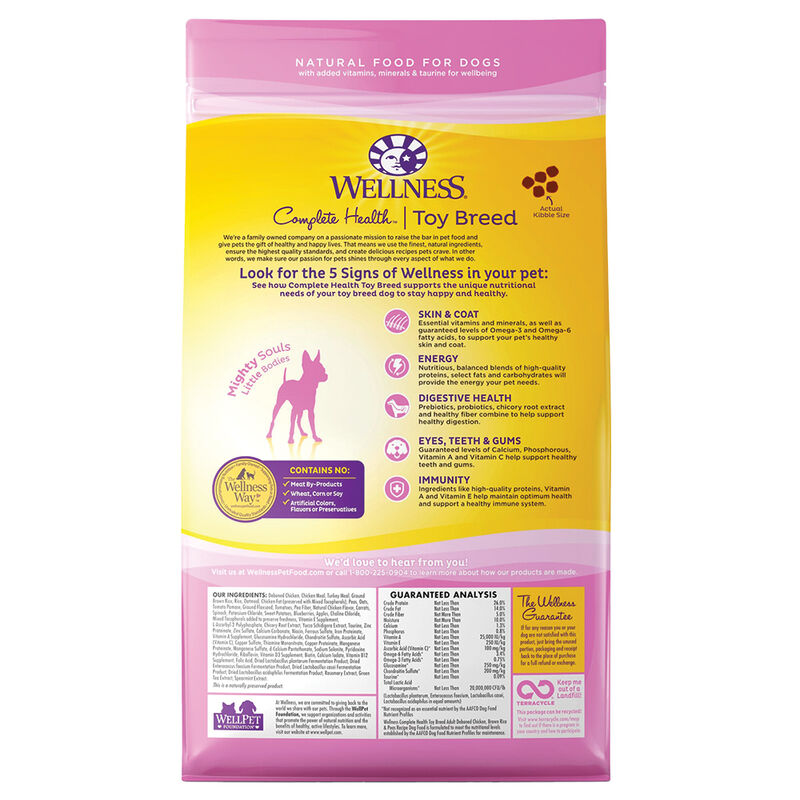 Wellness, Dog Toy Breed Adult - Dry Dog Food image number null