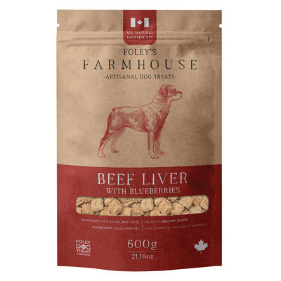 Foley's, Farmhouse Artisanal Dog Treats - Beef Liver with Blueberries - Dog Treats