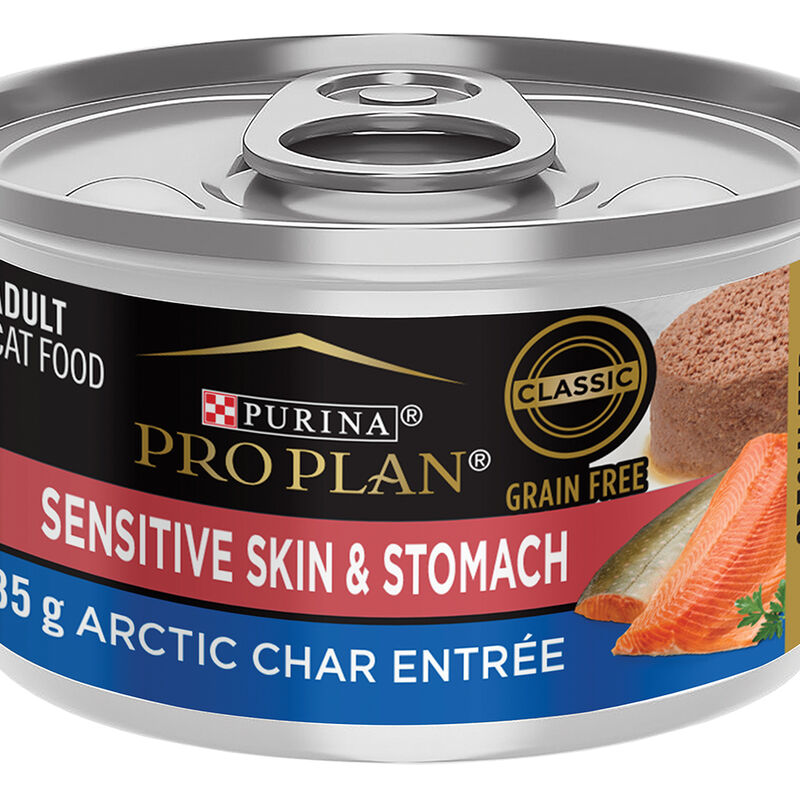 Pro Plan, Adult Cat Sensitive Skin & Stomach Grain-Free - Arctic Char - 85 g - Wet Cat Food image number null