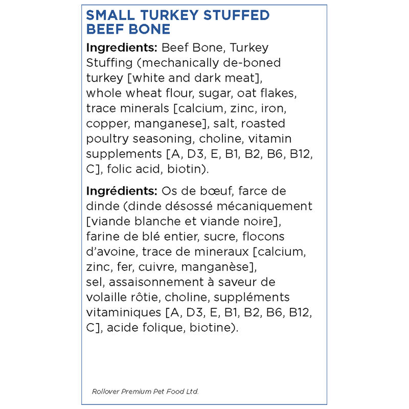 Rollover, Stuffed Bone, Turkey image number null