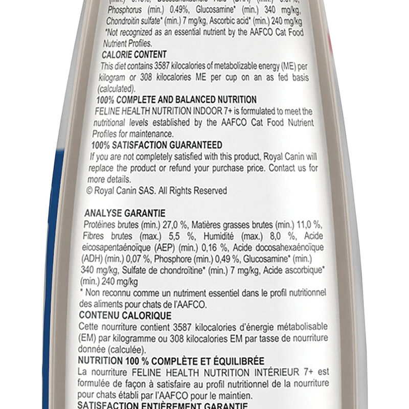 Royal Canin, Feline Health Nutrition Indoor 7+ Dry Adult - Dry Cat Food image number null