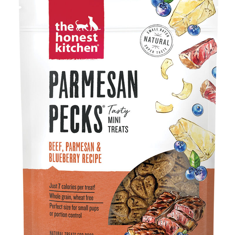 The Honest Kitchen, Parmesan Pecks, Beef & Blueberry - Dog Treat image number null