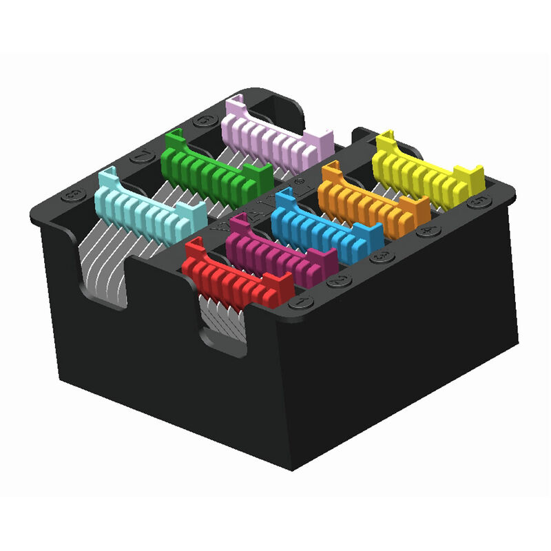 Wahl, Stainless Steel Guide Combs 5 in1 Slide On Set of 8 image number null