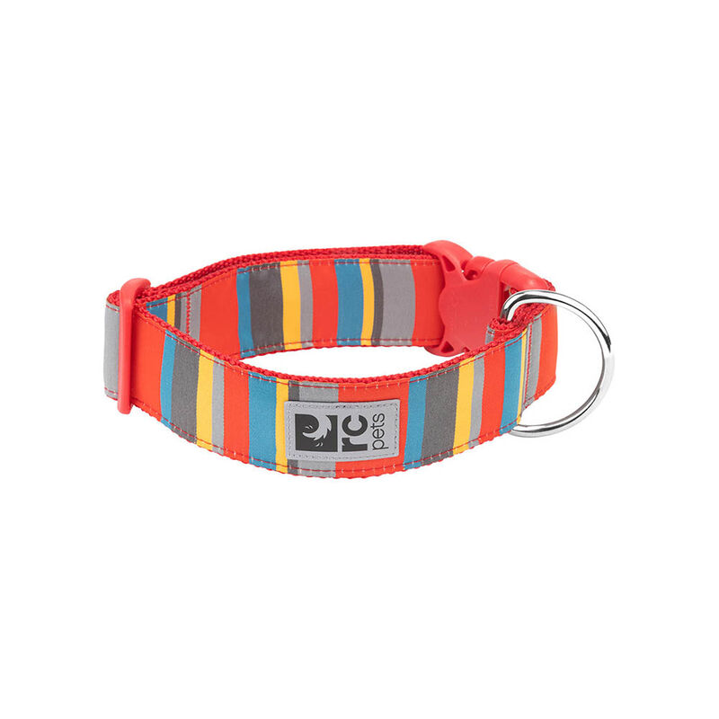 RC Pets, Dog Collar - Wide Clip - Multi Stripes - Dog Collar image number null