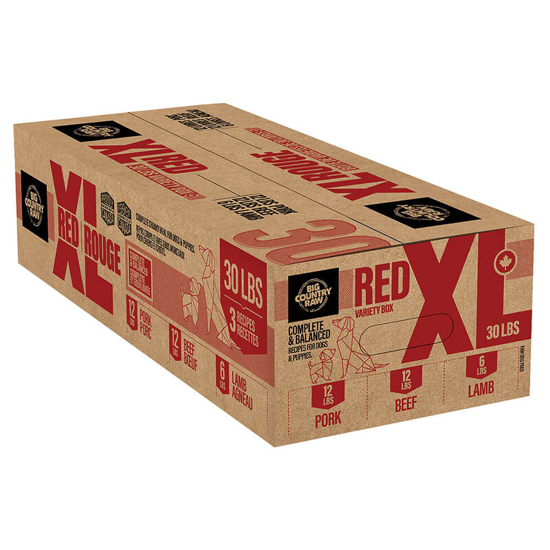 Big Country Raw - XL Red - Variety Box - 30lb image number null