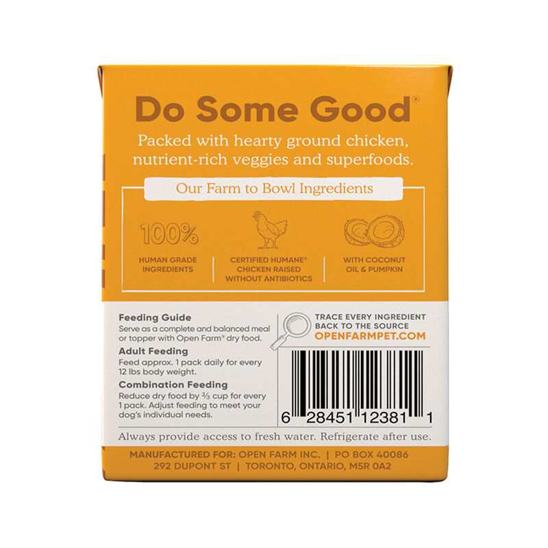 Open Farm, Harvest Chicken Rustic Stew Dog Wet Food - 354 g - Wet Dog Food image number null