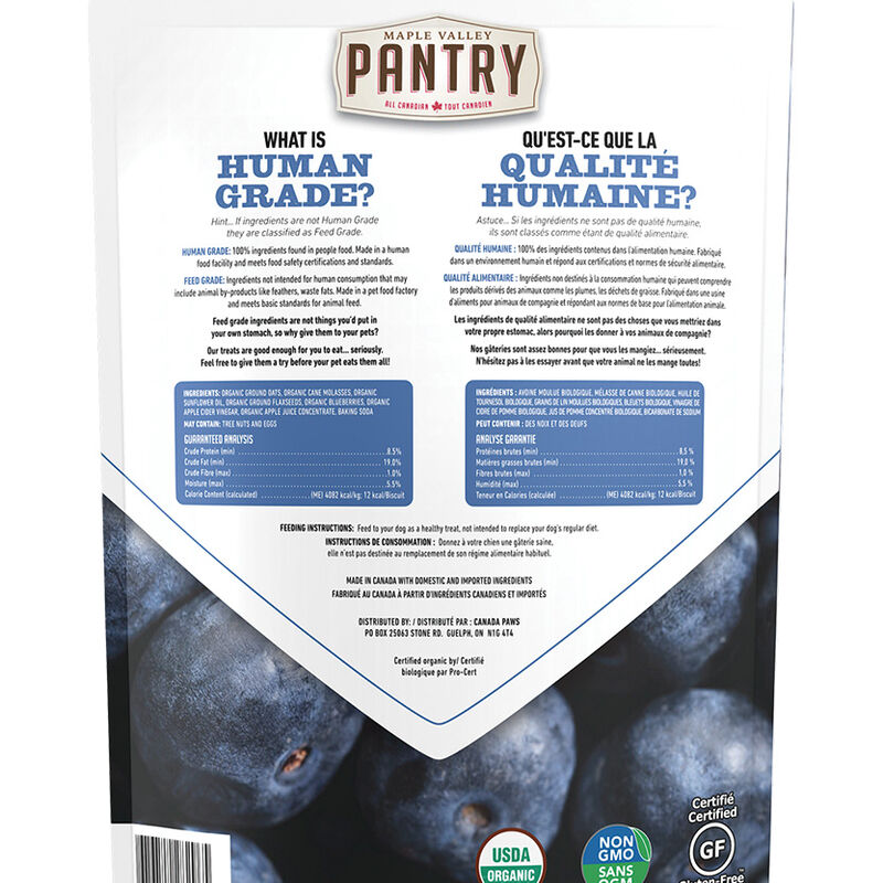 Maple Valley Pantry, Blueberry Biscuits - Dog Biscuit image number null