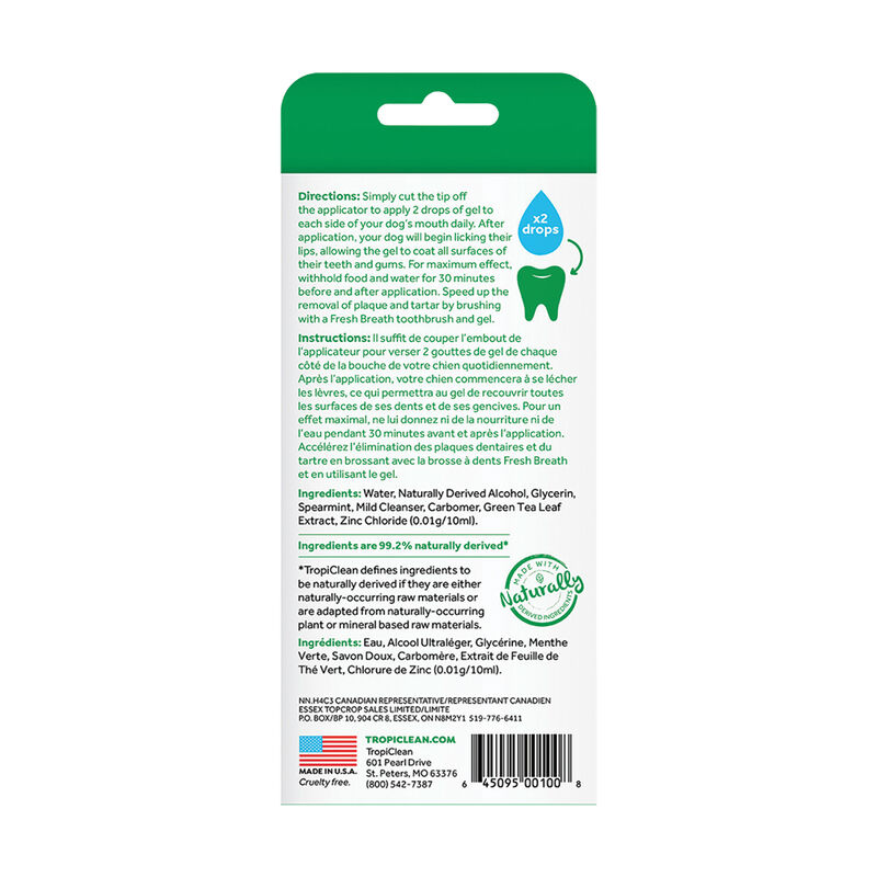 Tropiclean, No Brushing Dental & Oral Care Gel - 4 oz image number null