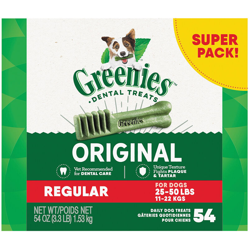 Greenies, Dental Chews Regular - 1.53 kg - Dog Treat image number null