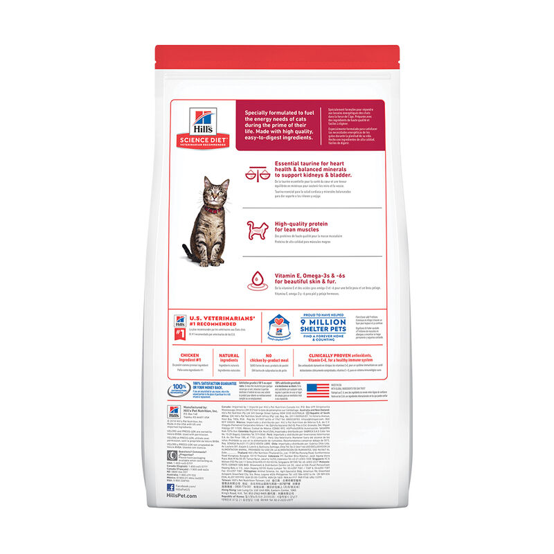 Science Diet, Adult Chicken Recipe Dry Cat Food - Dry Cat Food image number null