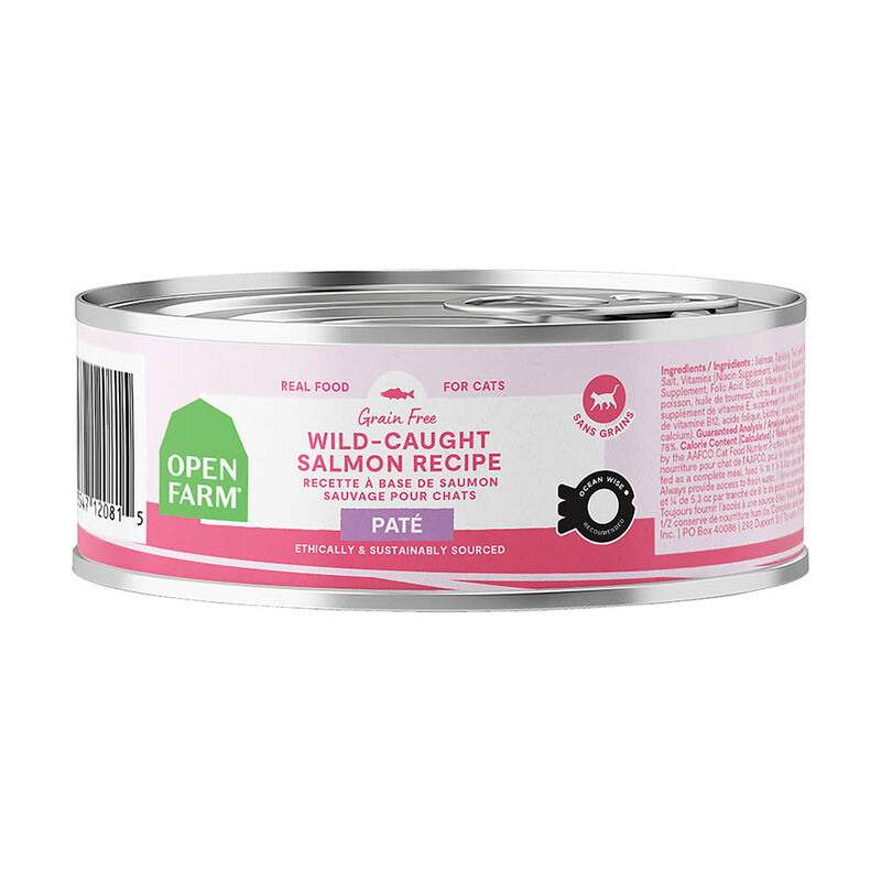 Open Farm, Feline Adult - Grain Free Wild-Caught Salmon  - 79 g - Wet Cat Food image number null
