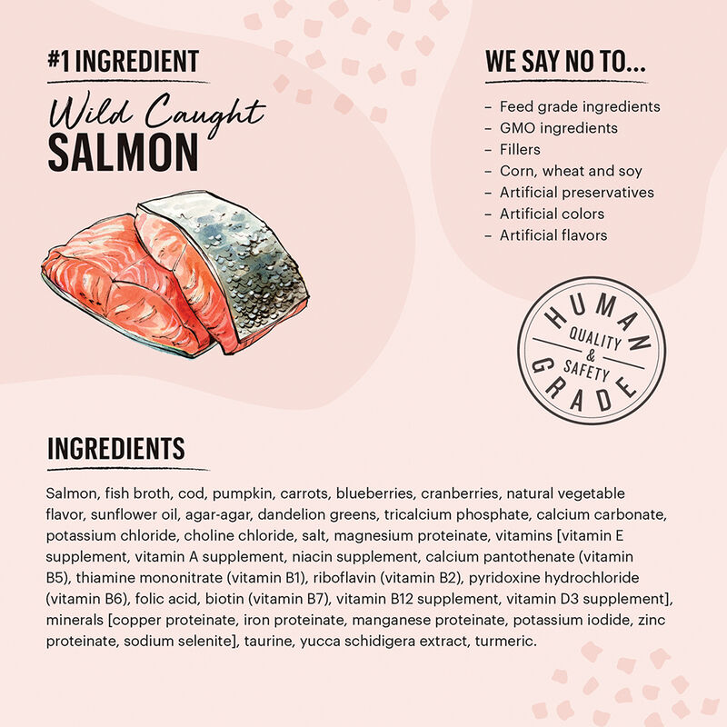 The Honest Kitchen, Grain Free Minced Salmon & Cod in Fish Broth Gravy - Wet Cat Food image number null