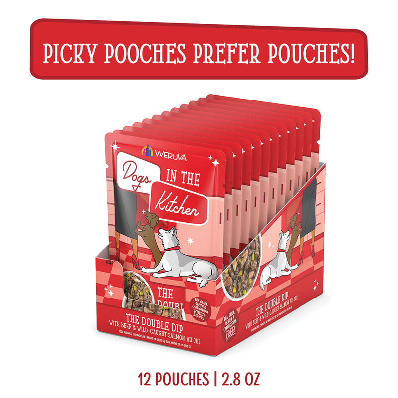 Weruva, Pouch, Adult - Double Dip - 80 g - Minced - Wet Dog Food image number null