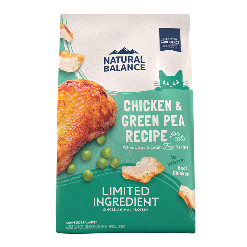 Natural Balance, Limited Ingredient Dry Cat Formula, Green Pea & Chicken - Dry Cat Food image number null