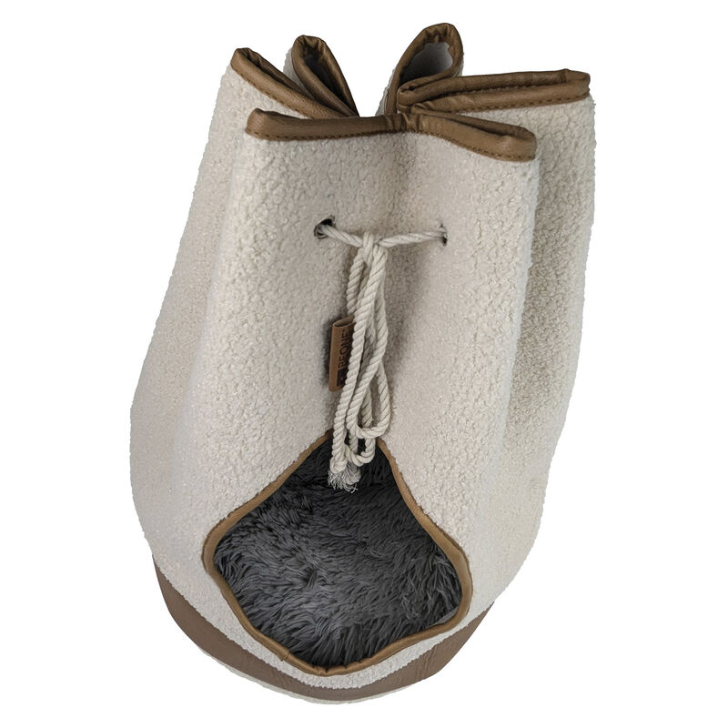 BeOneBreed, Sherpa and Faux Leather Hideout - Natural image number null