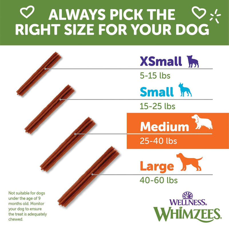 Whimzees, Dental Treat, Stix Value Pouch - Medium - 14 Pc image number null