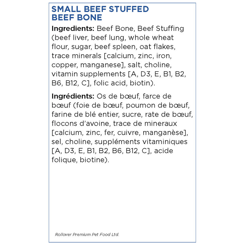 Rollover, Stuffed Bone, Beef image number null