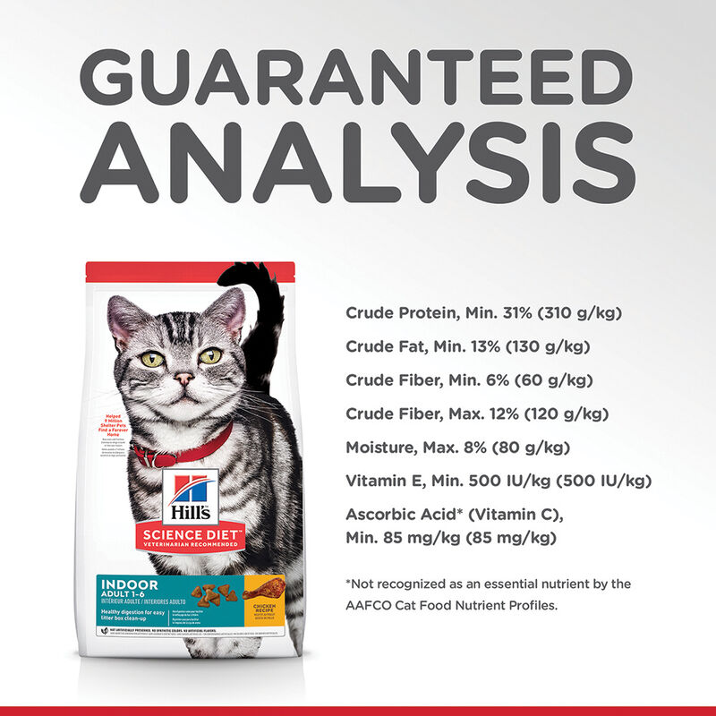 Science Diet, Adult Indoor Chicken Recipe Dry Cat Food - Dry Cat Food image number null