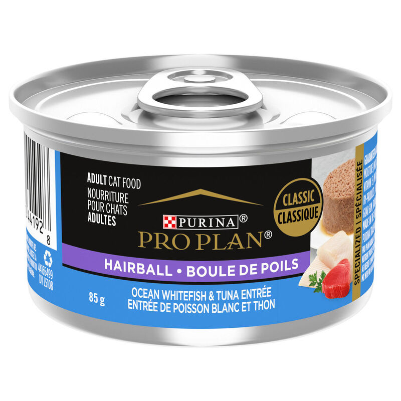 Pro Plan, Hairball Control - Ocean Whitefish & Tuna - Wet Cat Food  image number null