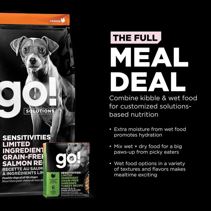 GO! SOLUTIONS, SENSITIVITIES Small Bites Limited Ingredient Grain Free Salmon recipe for dogs - Dry  image number null